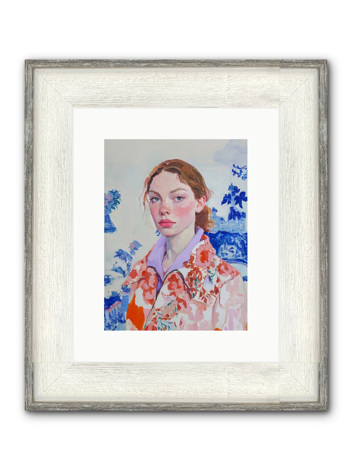 The Seine's Last Wanderer Framed Print - Driftwood White 9x12