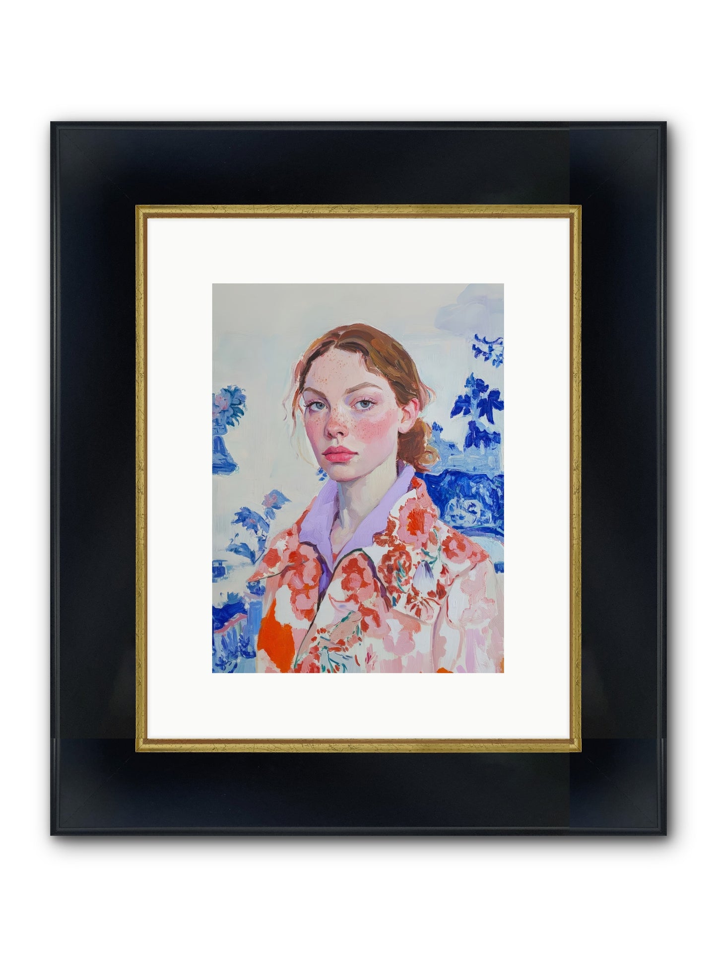 The Seine's Last Wanderer Framed Print - Wide Black w/Gold 9x12