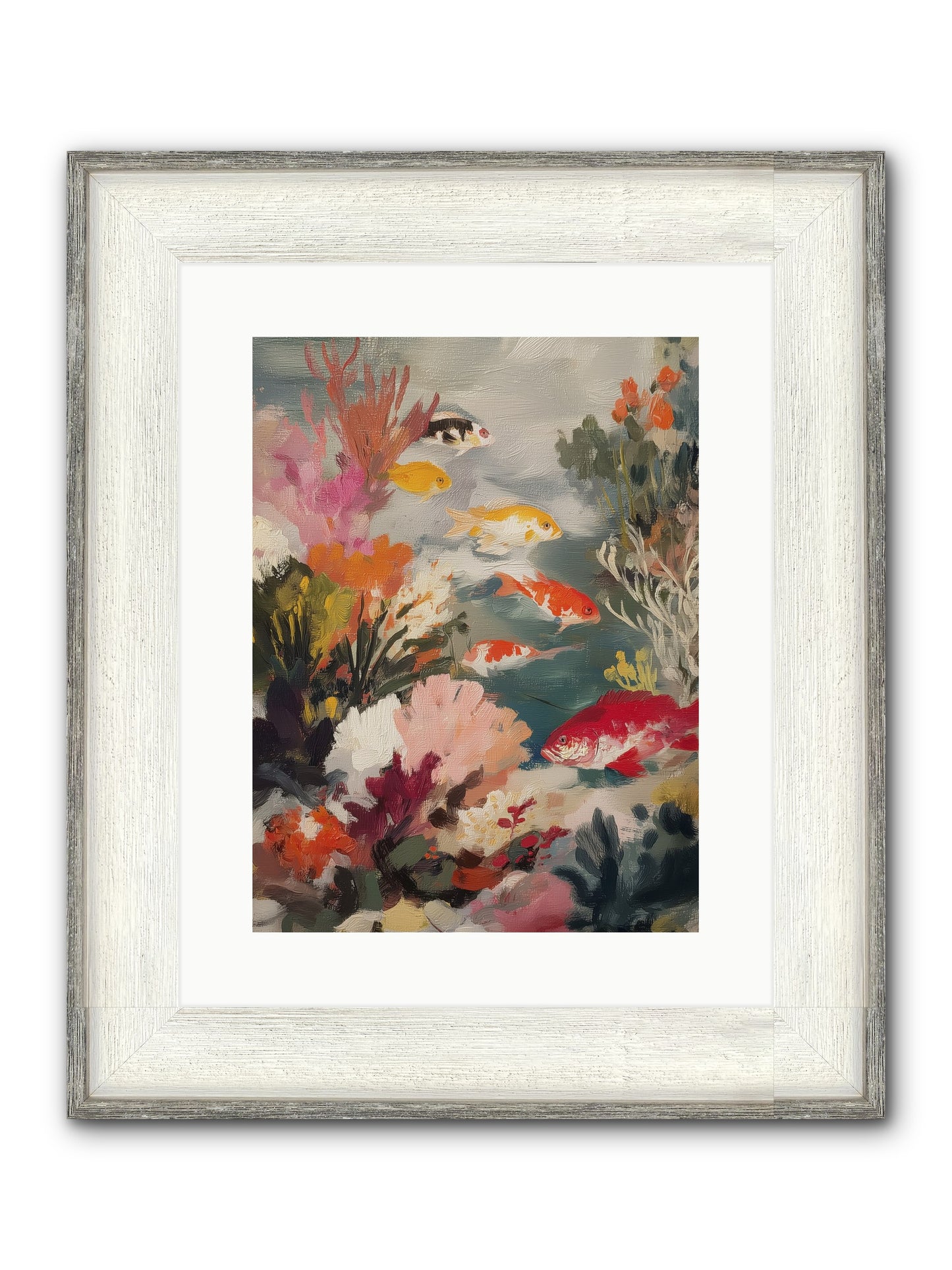 The Shallows Framed Print - Driftwood White 12x16