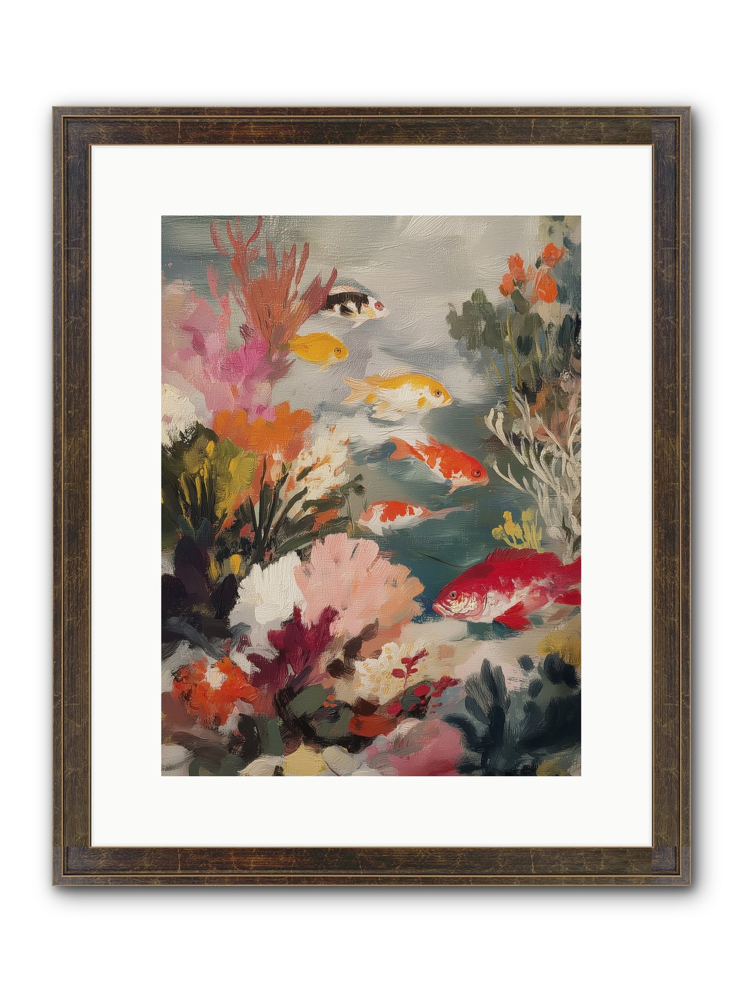 The Shallows Framed Print - Slimwoods Black/Gold 12x16