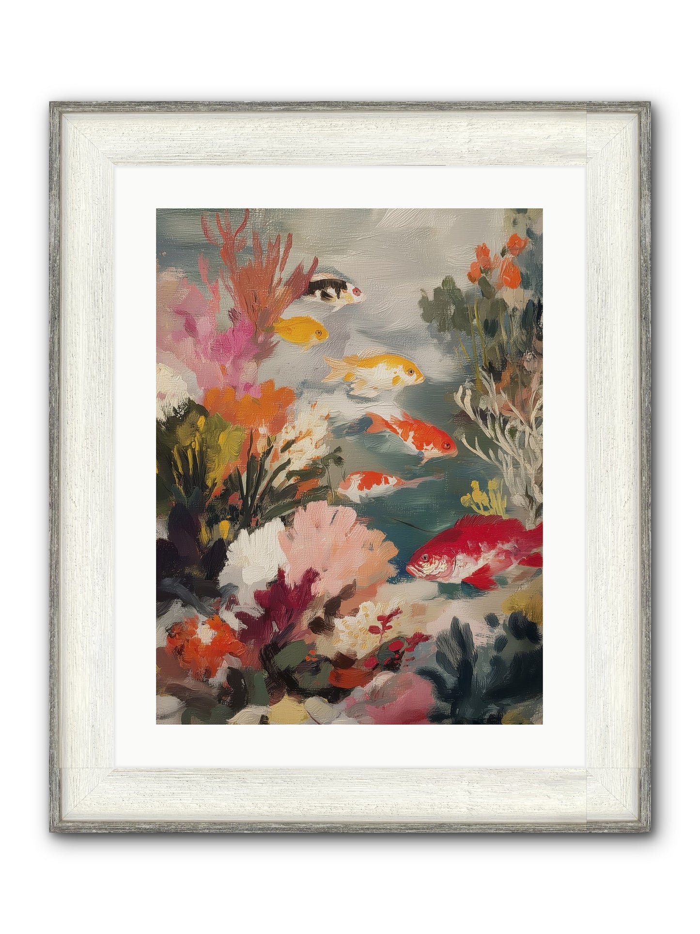 The Shallows Framed Print - Driftwood White 18x24