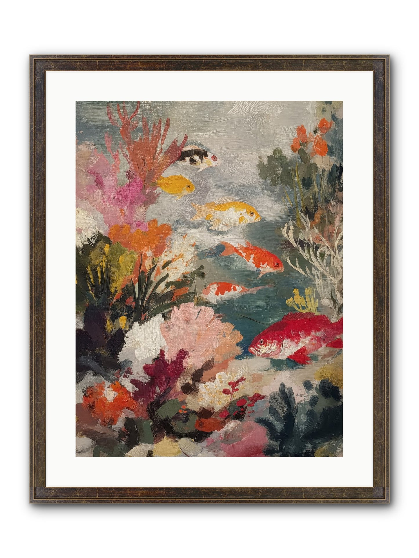 The Shallows Framed Print - Slimwoods Black/Gold 18x24