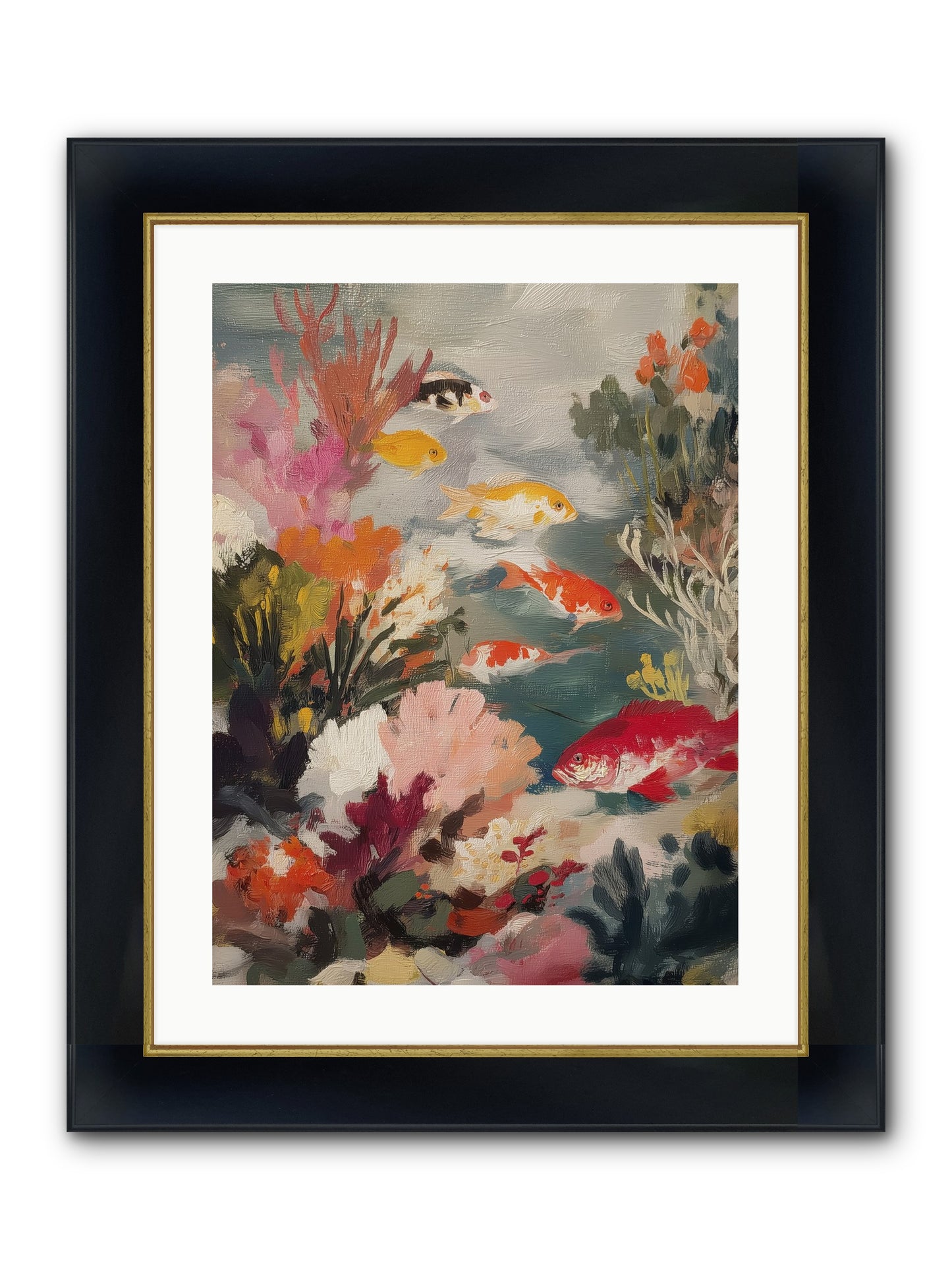 The Shallows Framed Print - Wide Black w/Gold 18x24