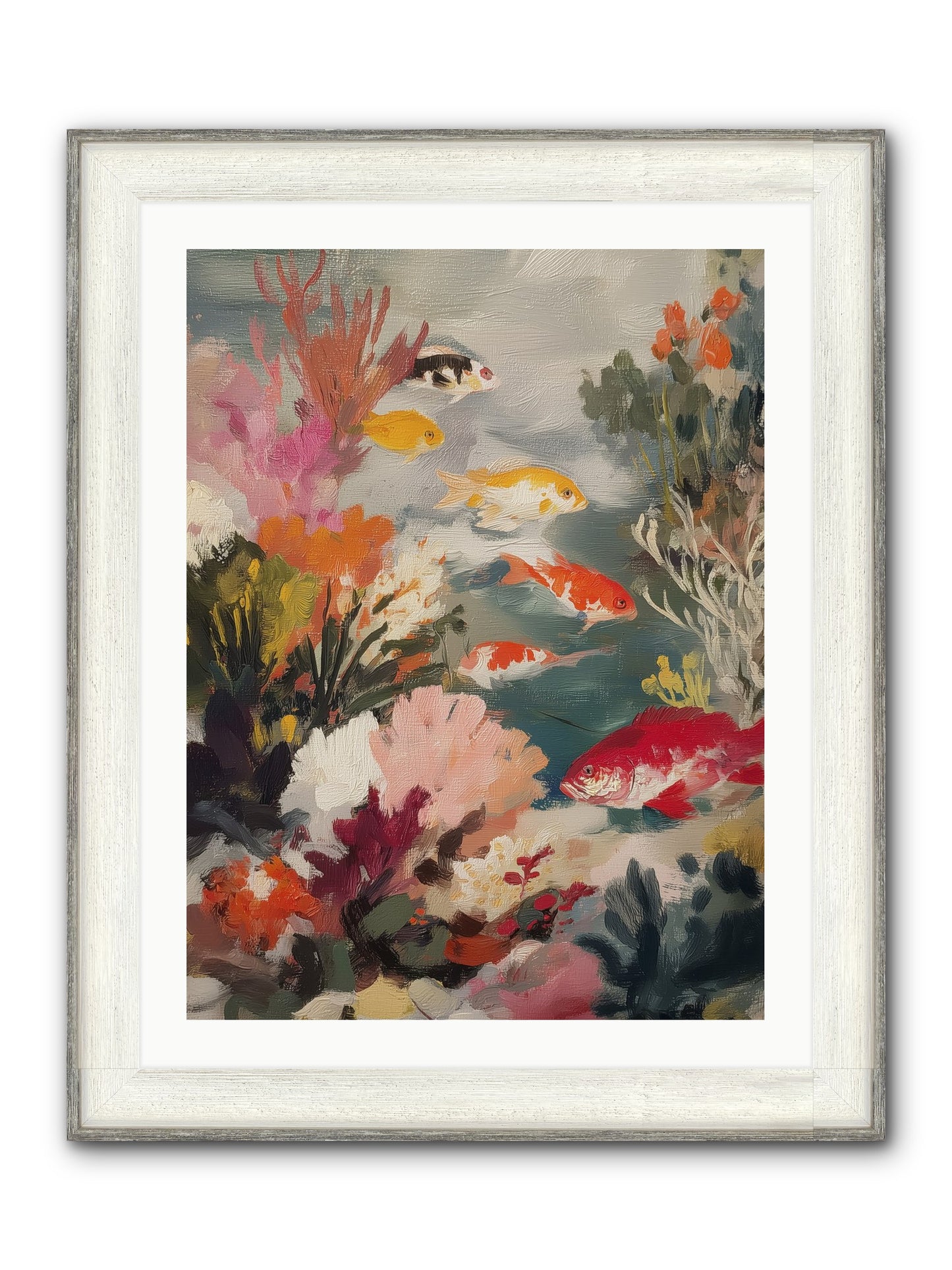 The Shallows Framed Print - Driftwood White 24x32