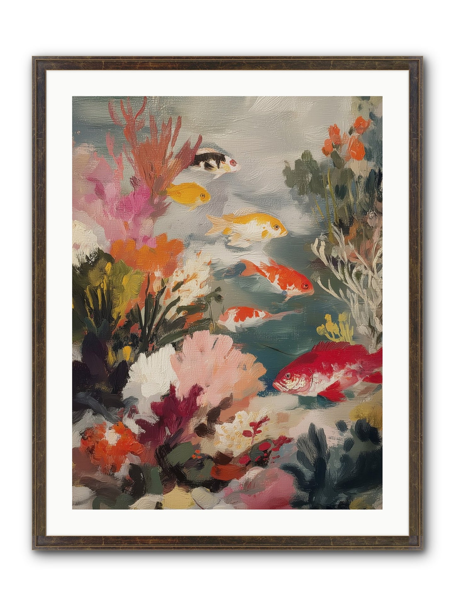 The Shallows Framed Print - Slimwoods Black/Gold 24x32