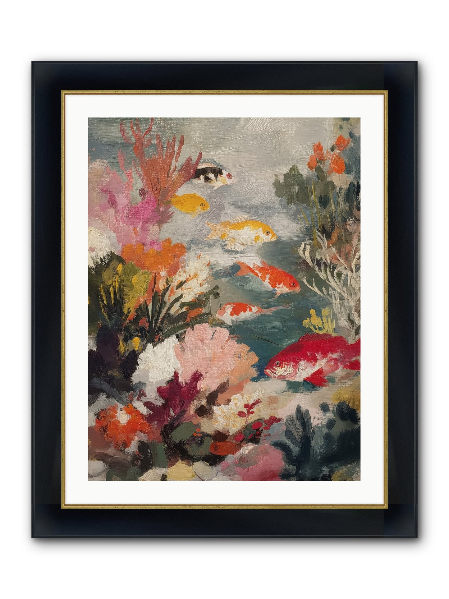The Shallows Framed Print - Wide Black w/Gold 24x32