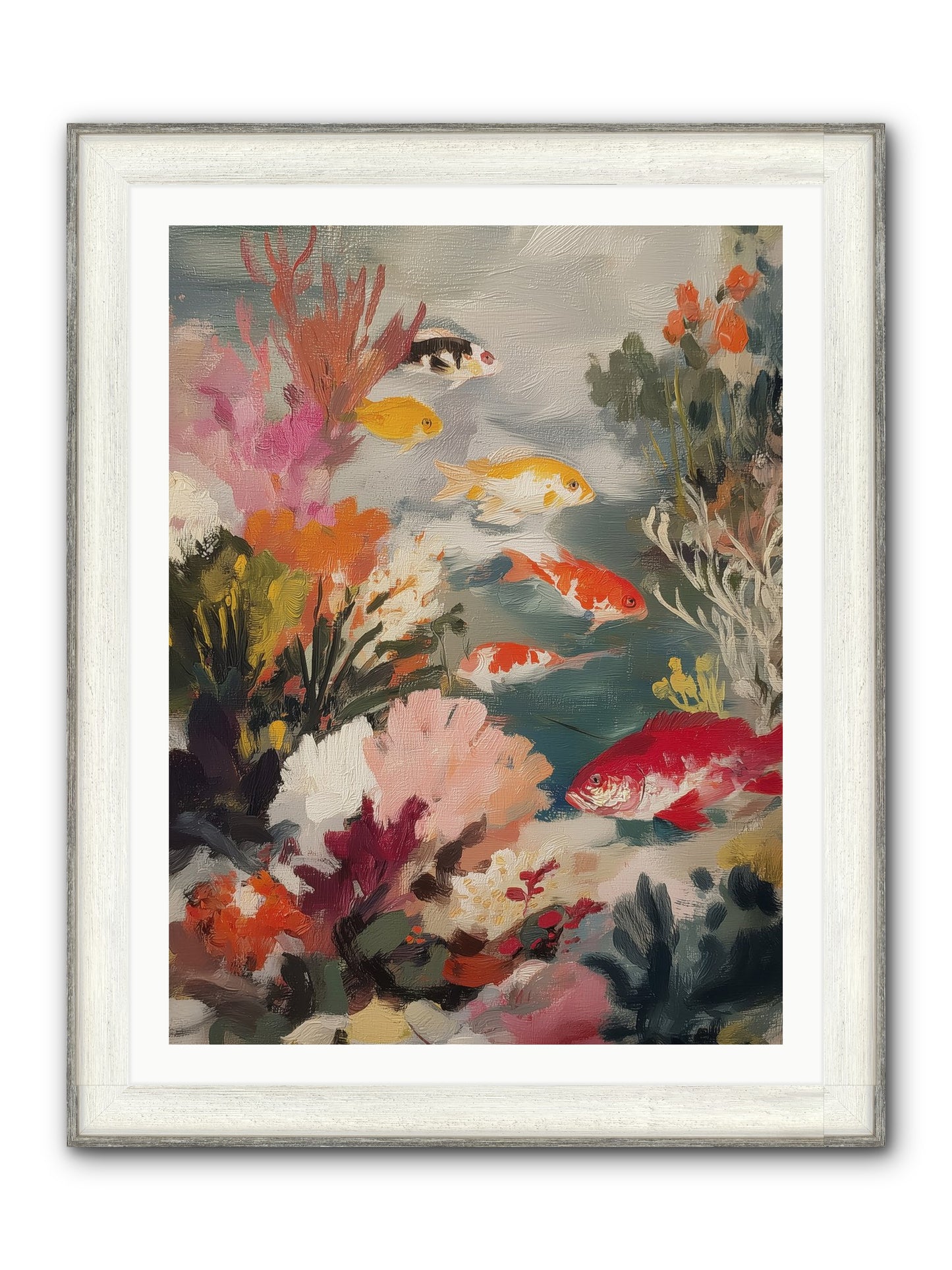 The Shallows Framed Print - Driftwood White 30x40