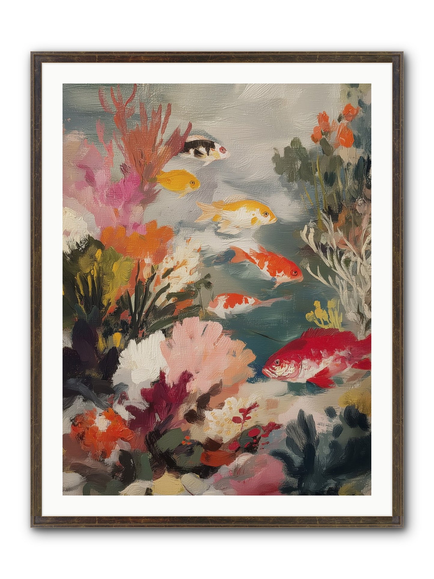 The Shallows Framed Print - Slimwoods Black/Gold 30x40