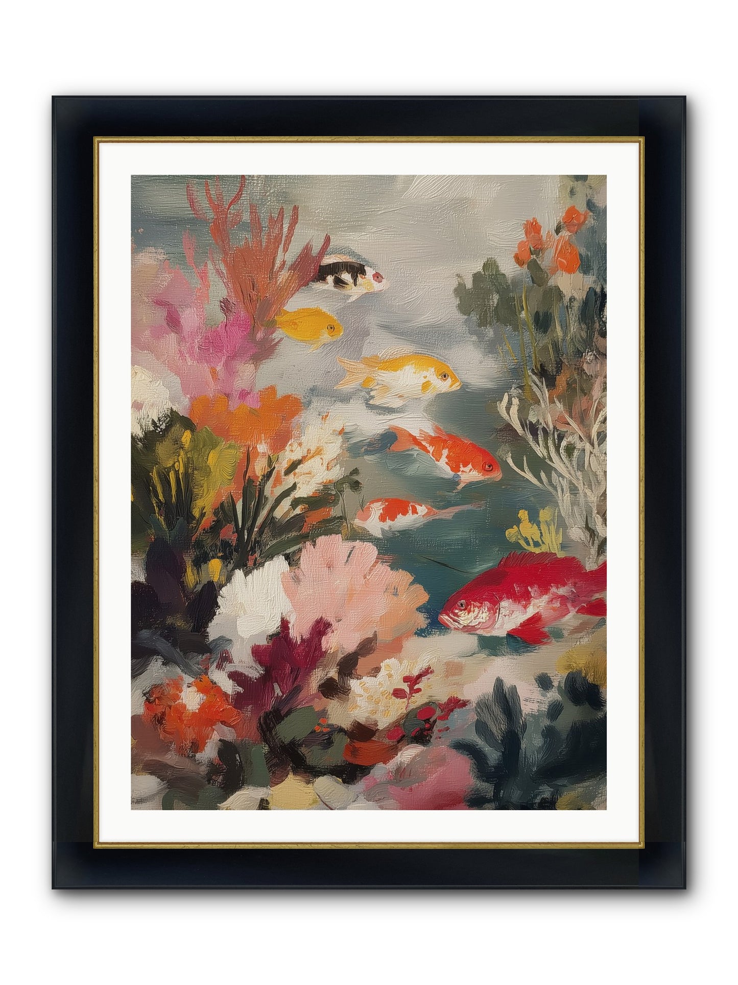 The Shallows Framed Print - Wide Black w/Gold 30x40