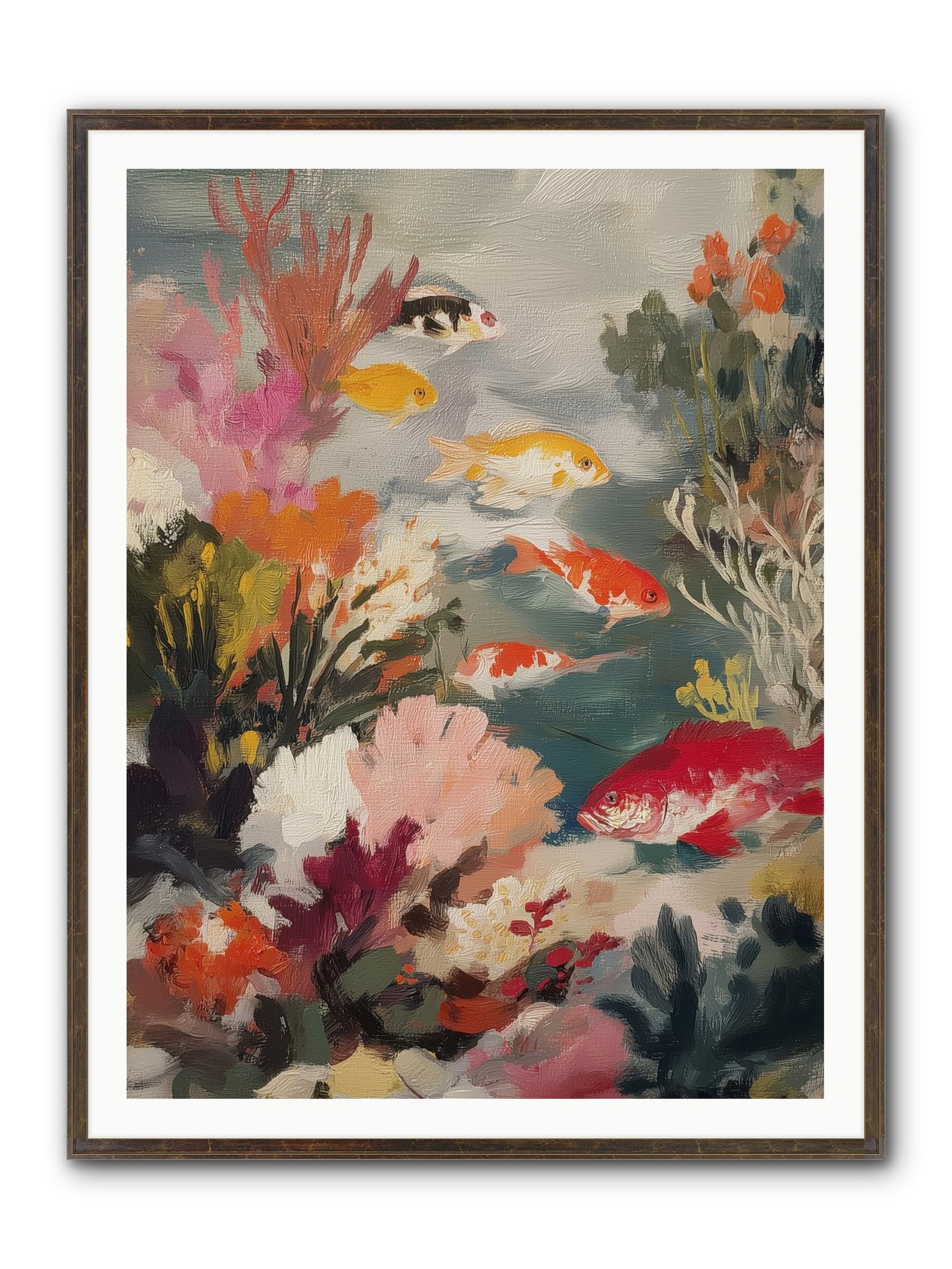 The Shallows Framed Print - Slimwoods Black/Gold 36x48