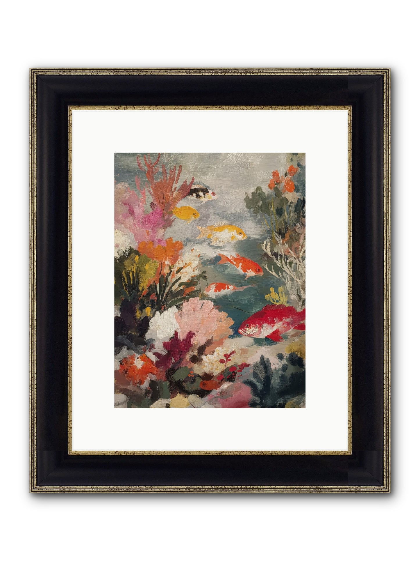 The Shallows Framed Print - Black & Gold 9x12