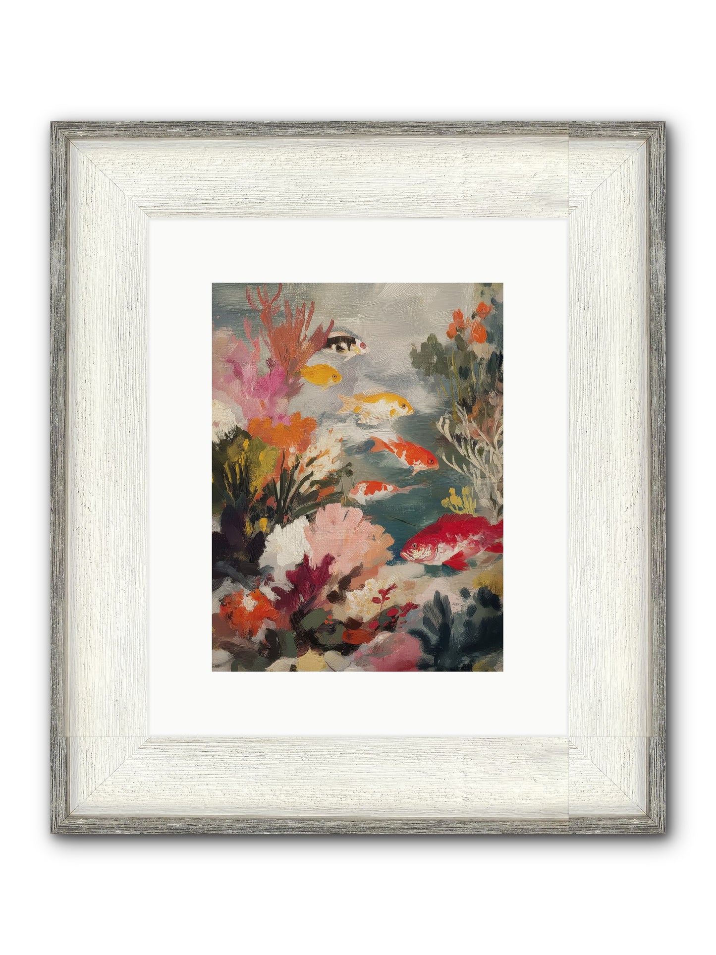 The Shallows Framed Print - Driftwood White 9x12
