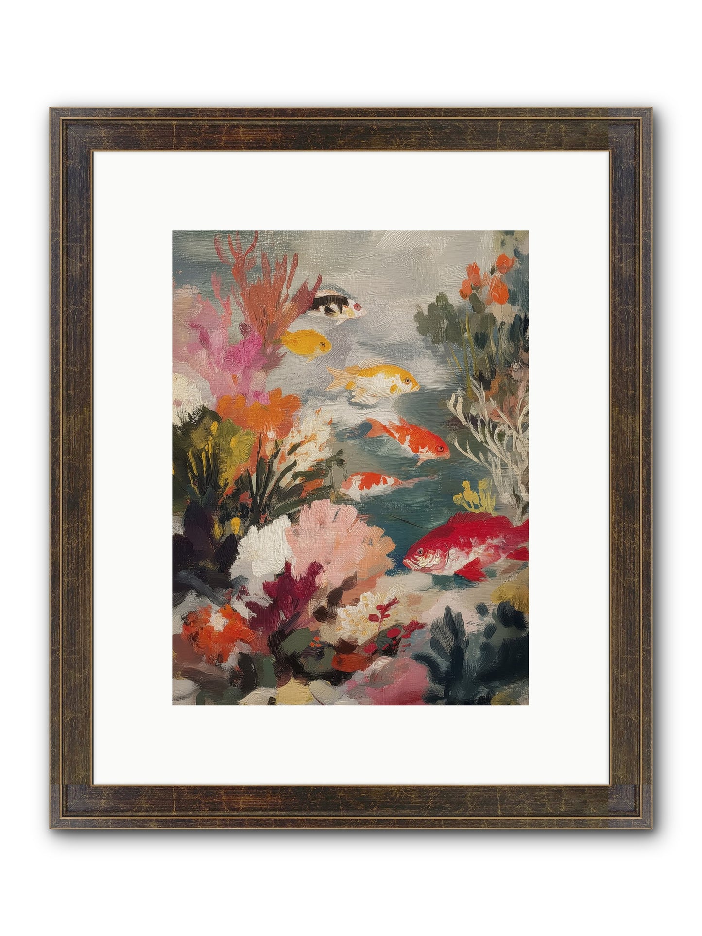 The Shallows Framed Print - Slimwoods Black/Gold 9x12