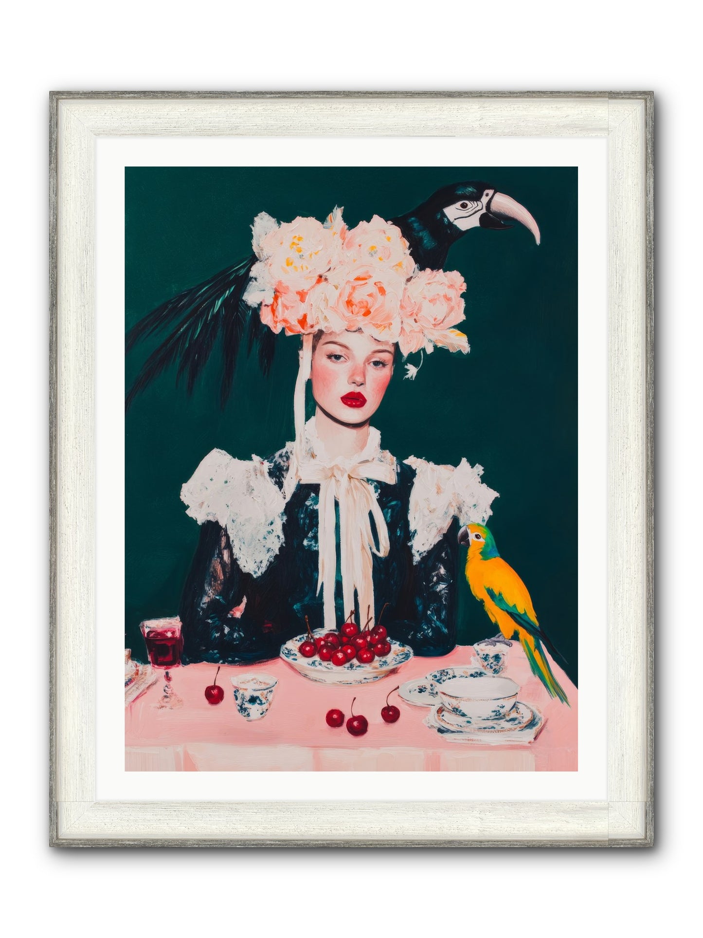 The Sidesaddle Tea Club Framed Print - Driftwood White 30x40