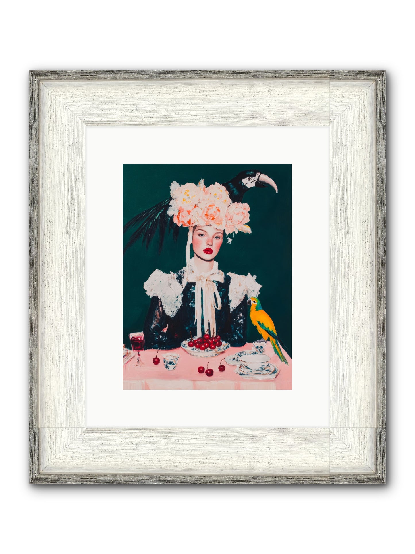 The Sidesaddle Tea Club Framed Print - Driftwood White 9x12