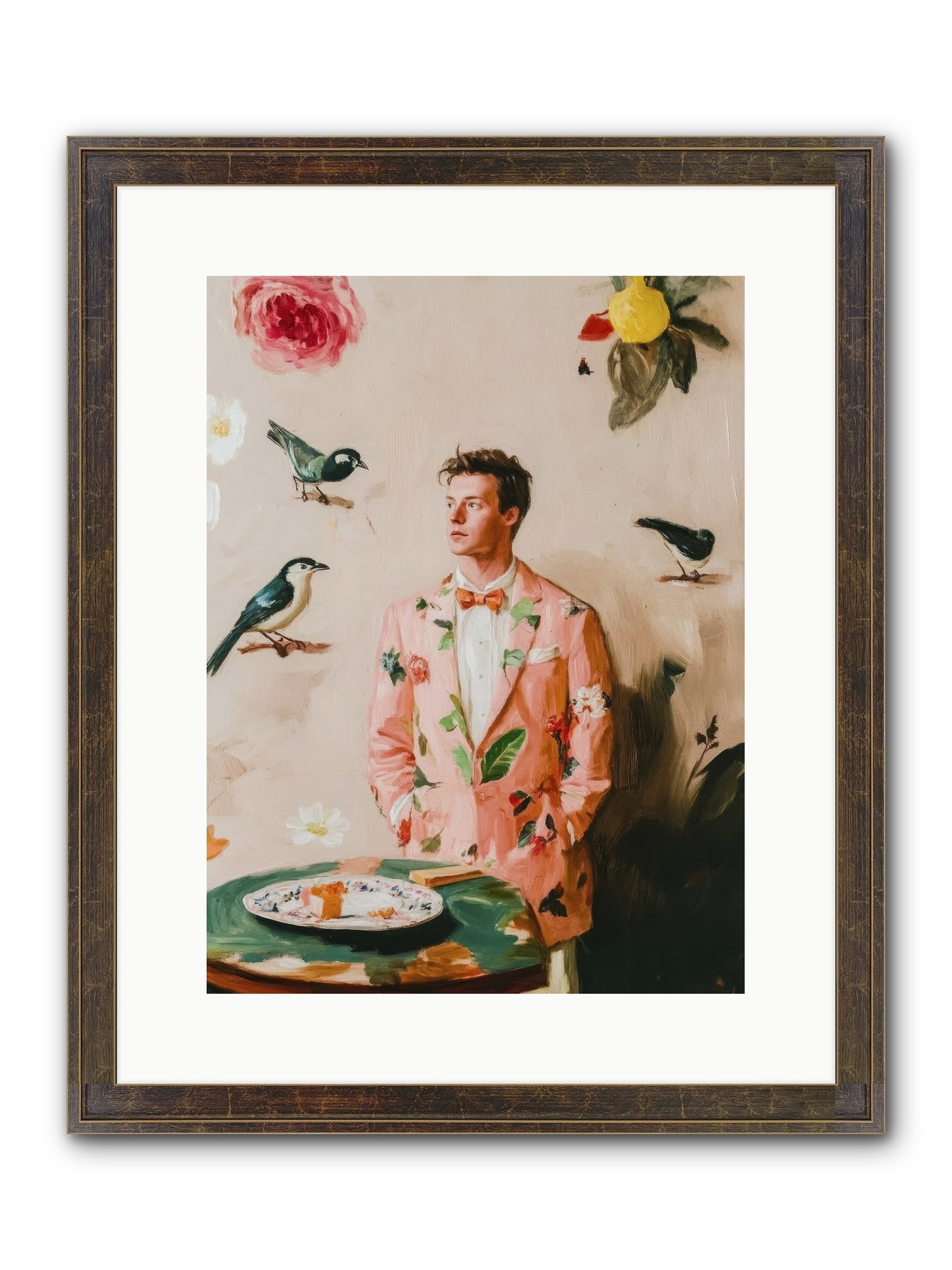 The Silver Hyacinth Framed Print - Slimwoods Black/Gold 12x16