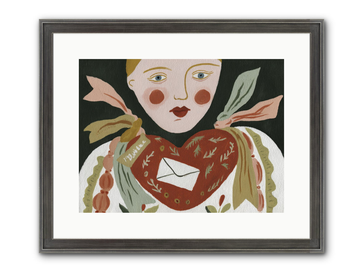 The Sketchbook Of Hearts Framed Print - Slimwoods Black/Silver 16x12