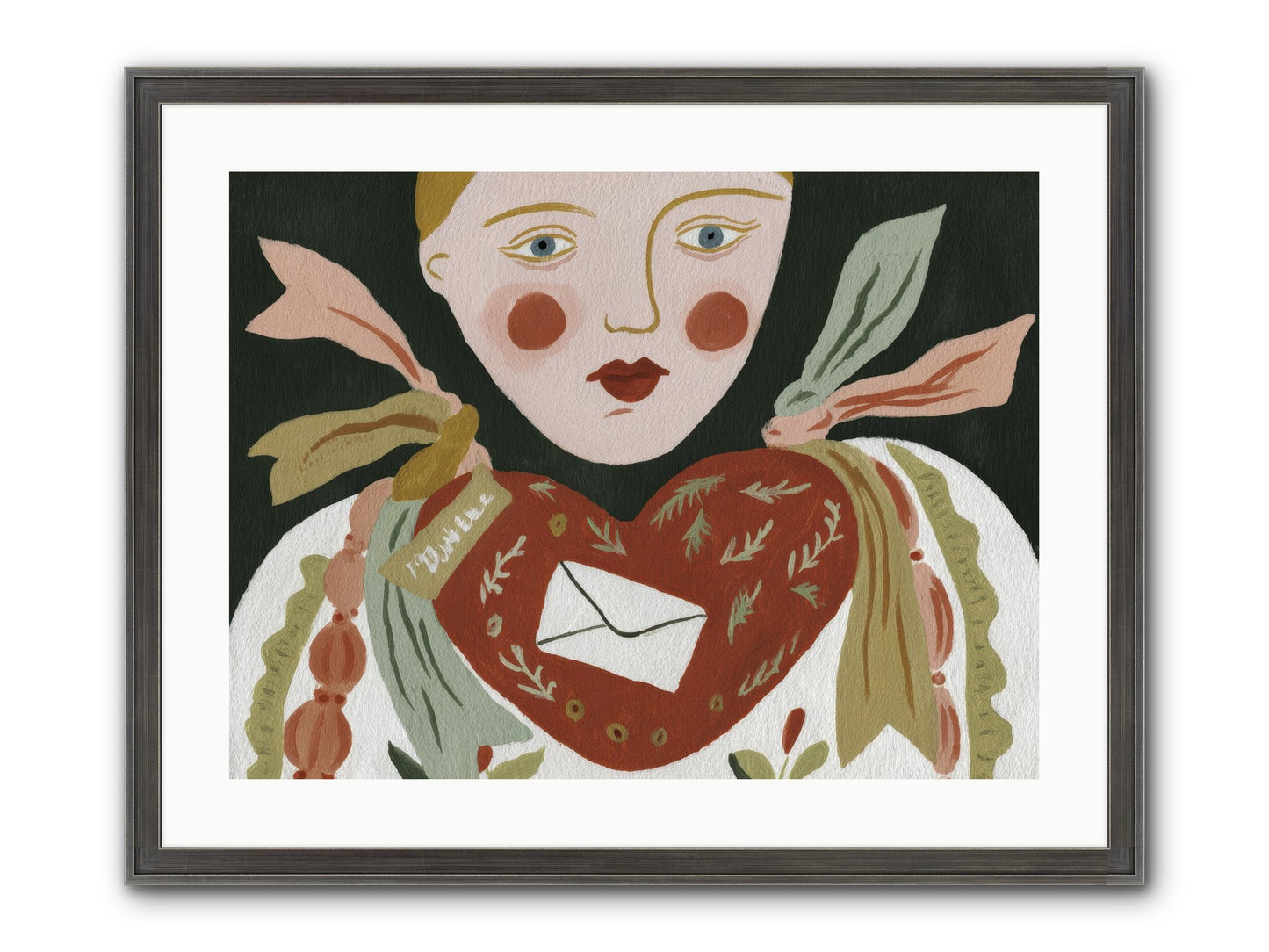 The Sketchbook Of Hearts Framed Print - Slimwoods Black/Silver 24x18