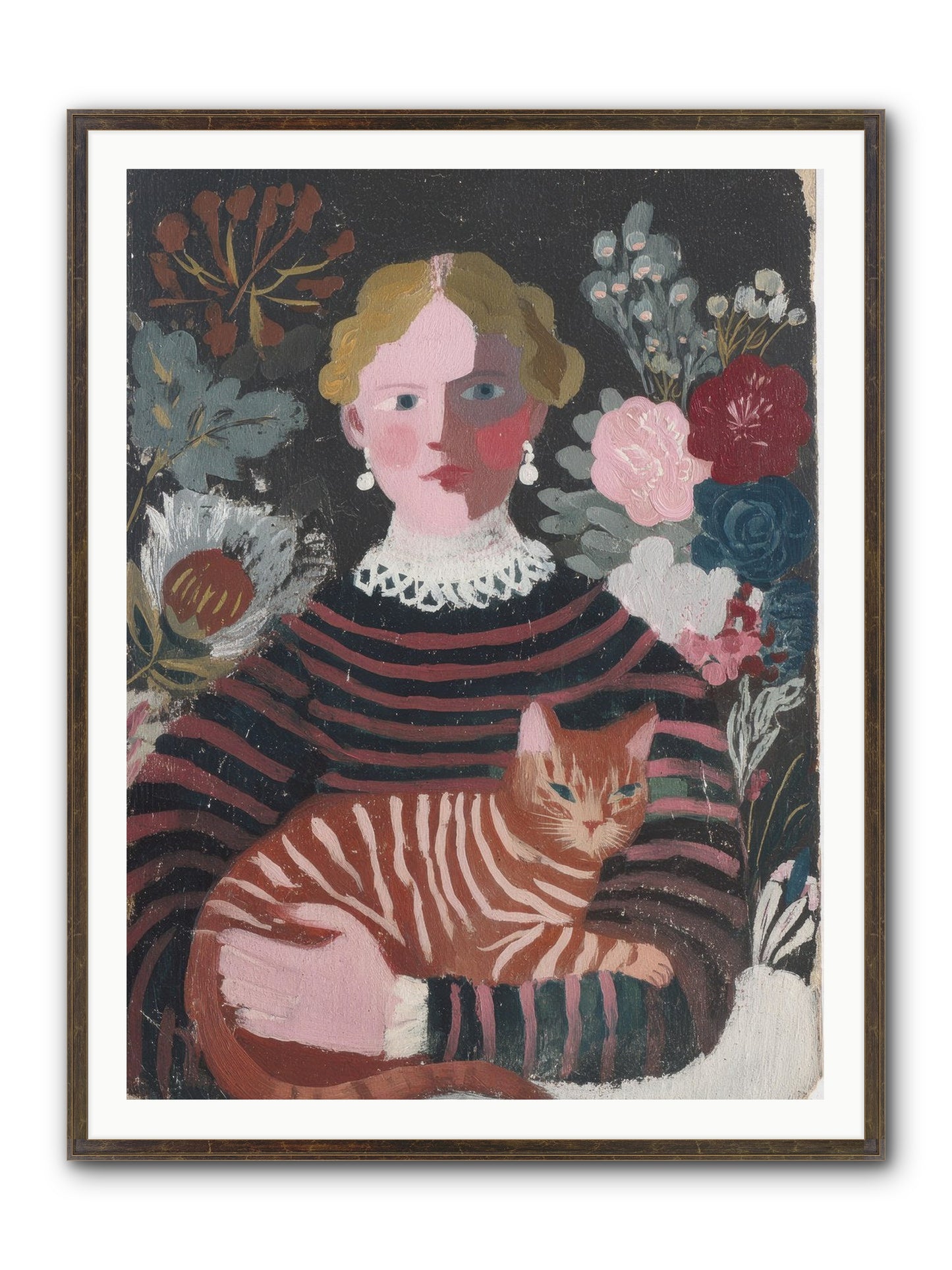 The Sketchbook Syndicate Framed Print - Slimwoods Black/Gold 36x48