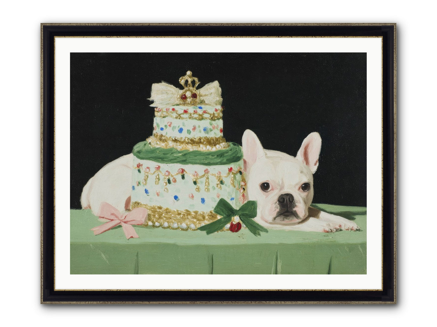 The Smallest Magnificence Framed Print - Black & Gold 40x30