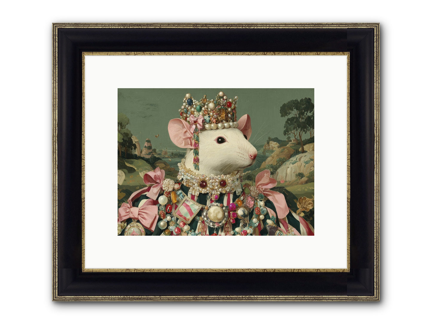 The Smitten Society Framed Print - Black & Gold 12x9