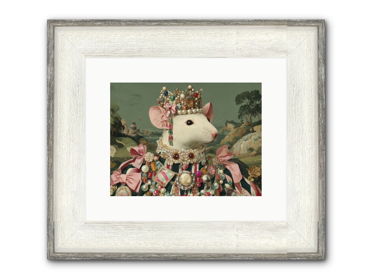 The Smitten Society Framed Print - Driftwood White 12x9