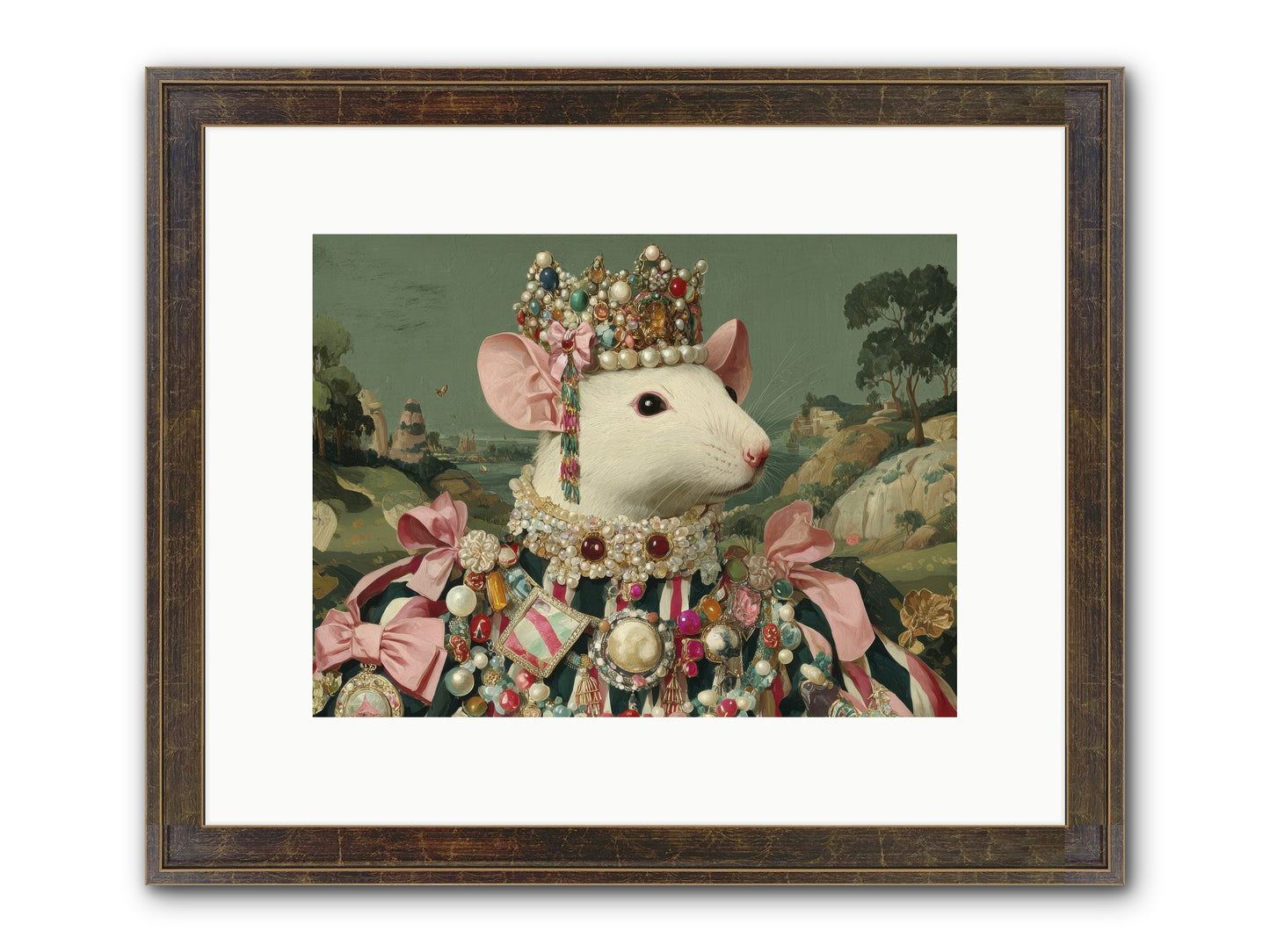 The Smitten Society Framed Print - Slimwoods Black/Gold 12x9