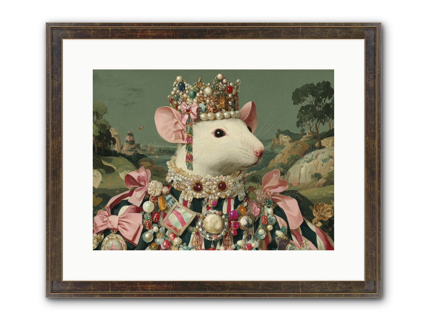 The Smitten Society Framed Print - Slimwoods Black/Gold 16x12