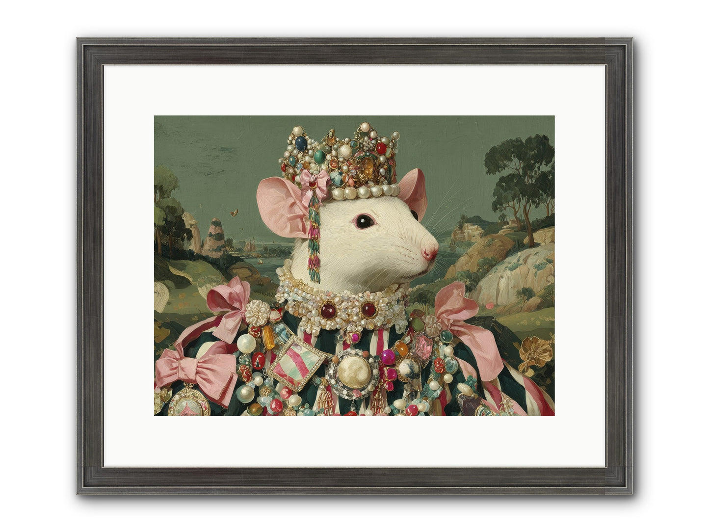 The Smitten Society Framed Print - Slimwoods Black/Silver 16x12