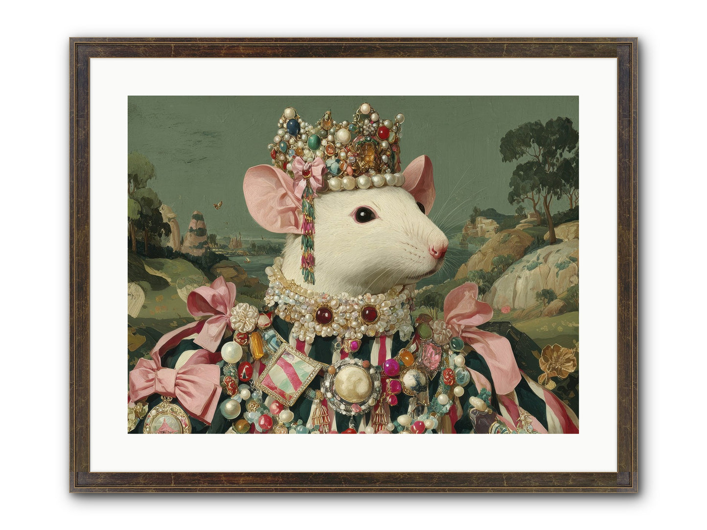 The Smitten Society Framed Print - Slimwoods Black/Gold 24x18
