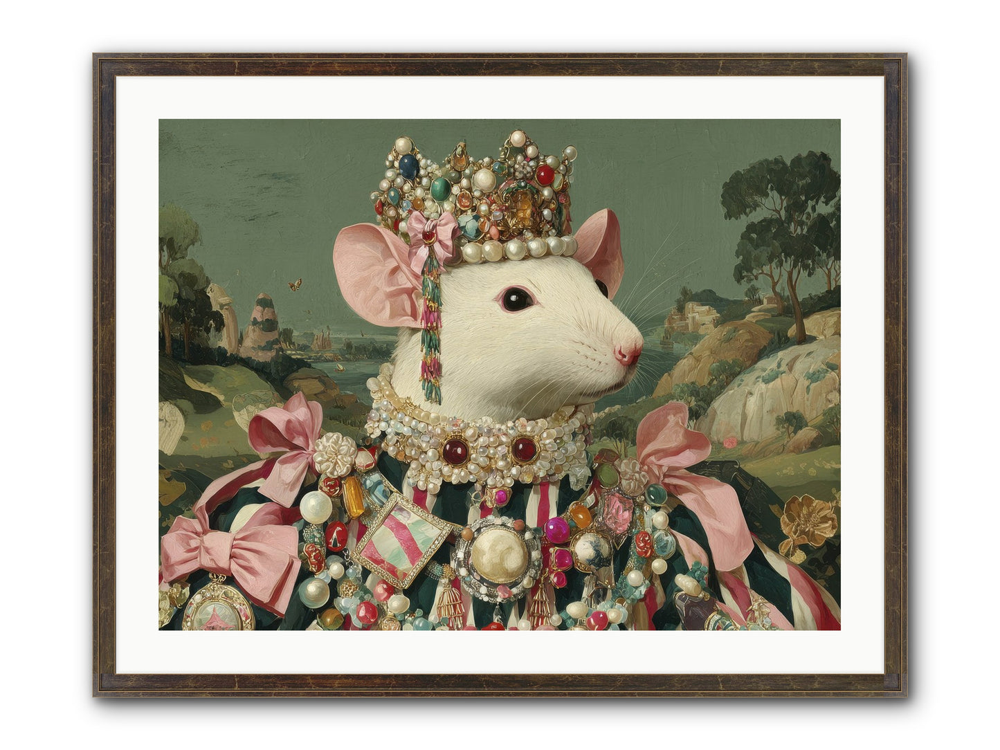 The Smitten Society Framed Print - Slimwoods Black/Gold 32x24