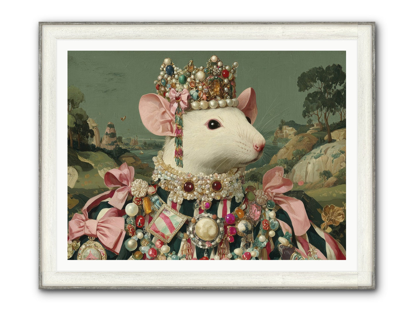 The Smitten Society Framed Print - Driftwood White 48x36