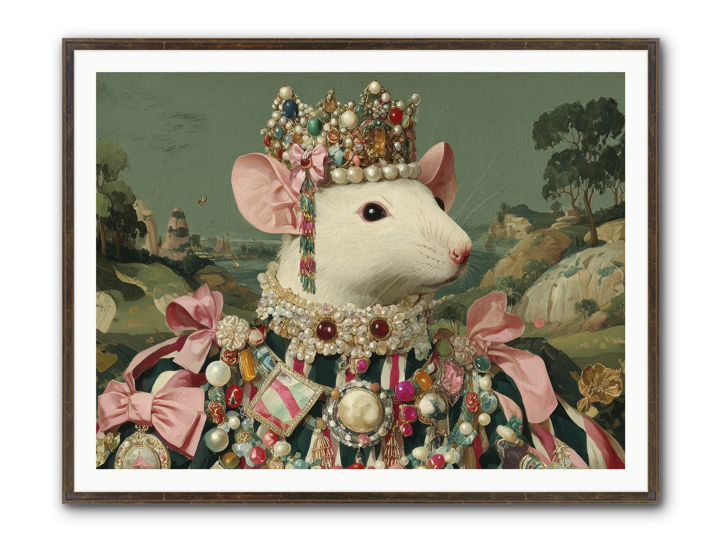 The Smitten Society Framed Print - Slimwoods Black/Gold 48x36