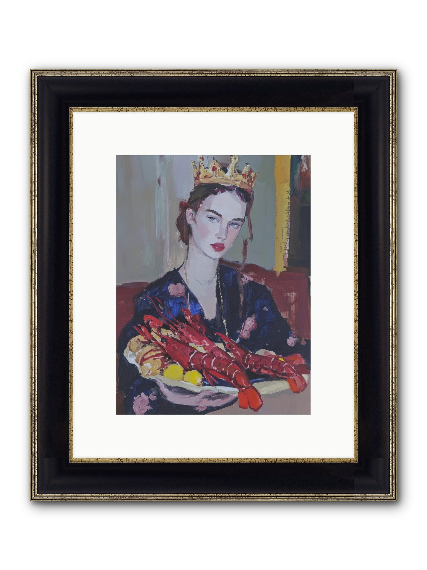 The Sovereign Supper Framed Print - Black & Gold 9x12