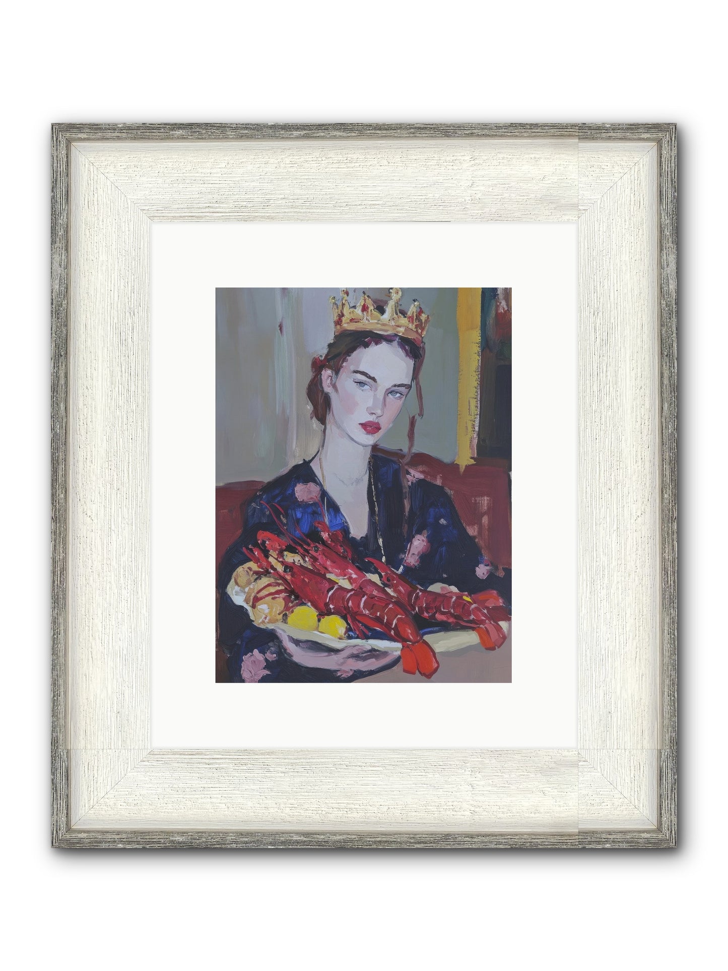The Sovereign Supper Framed Print - Driftwood White 9x12