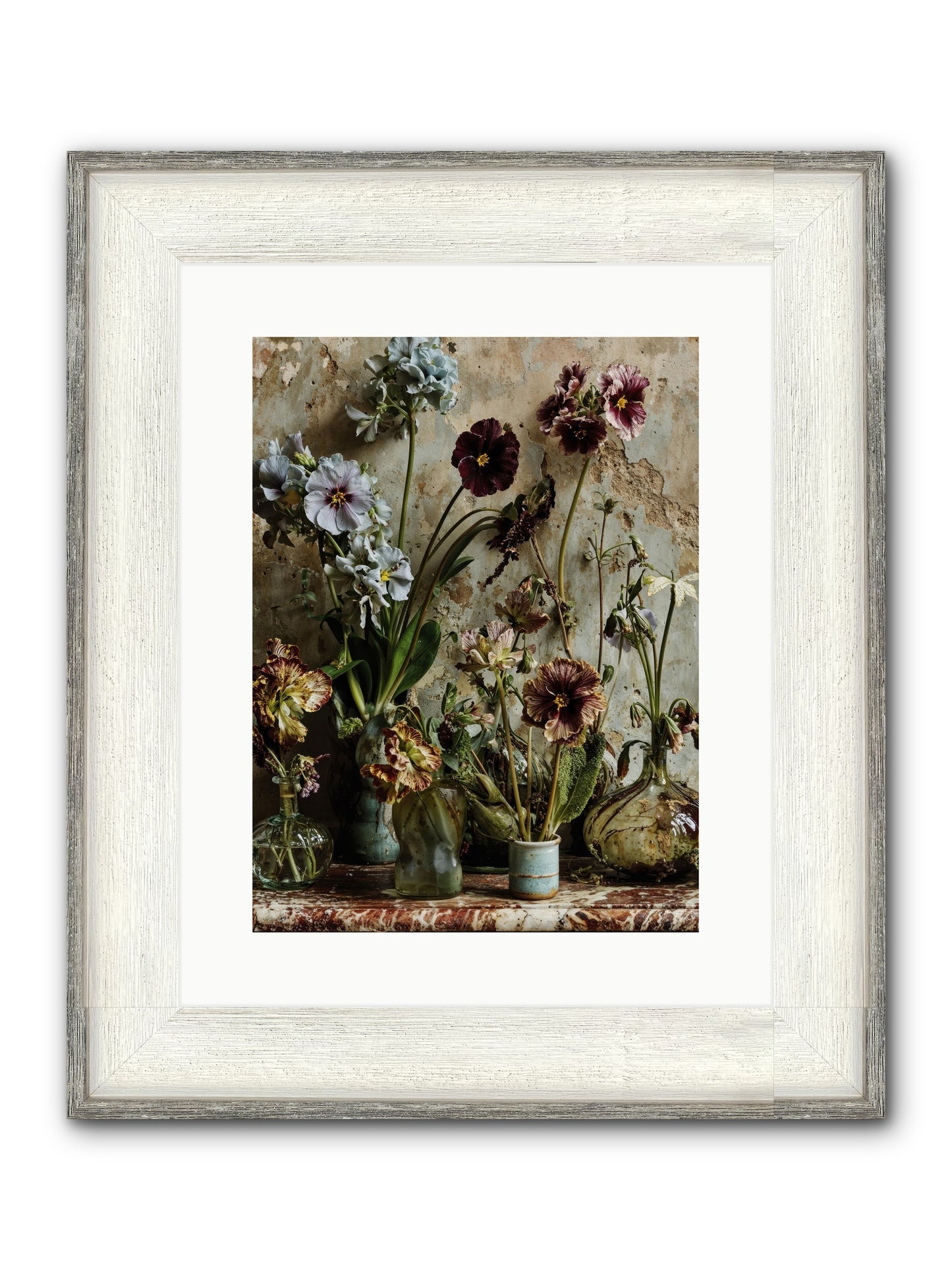 The Space Between Souls Framed Print - Driftwood White 12x16