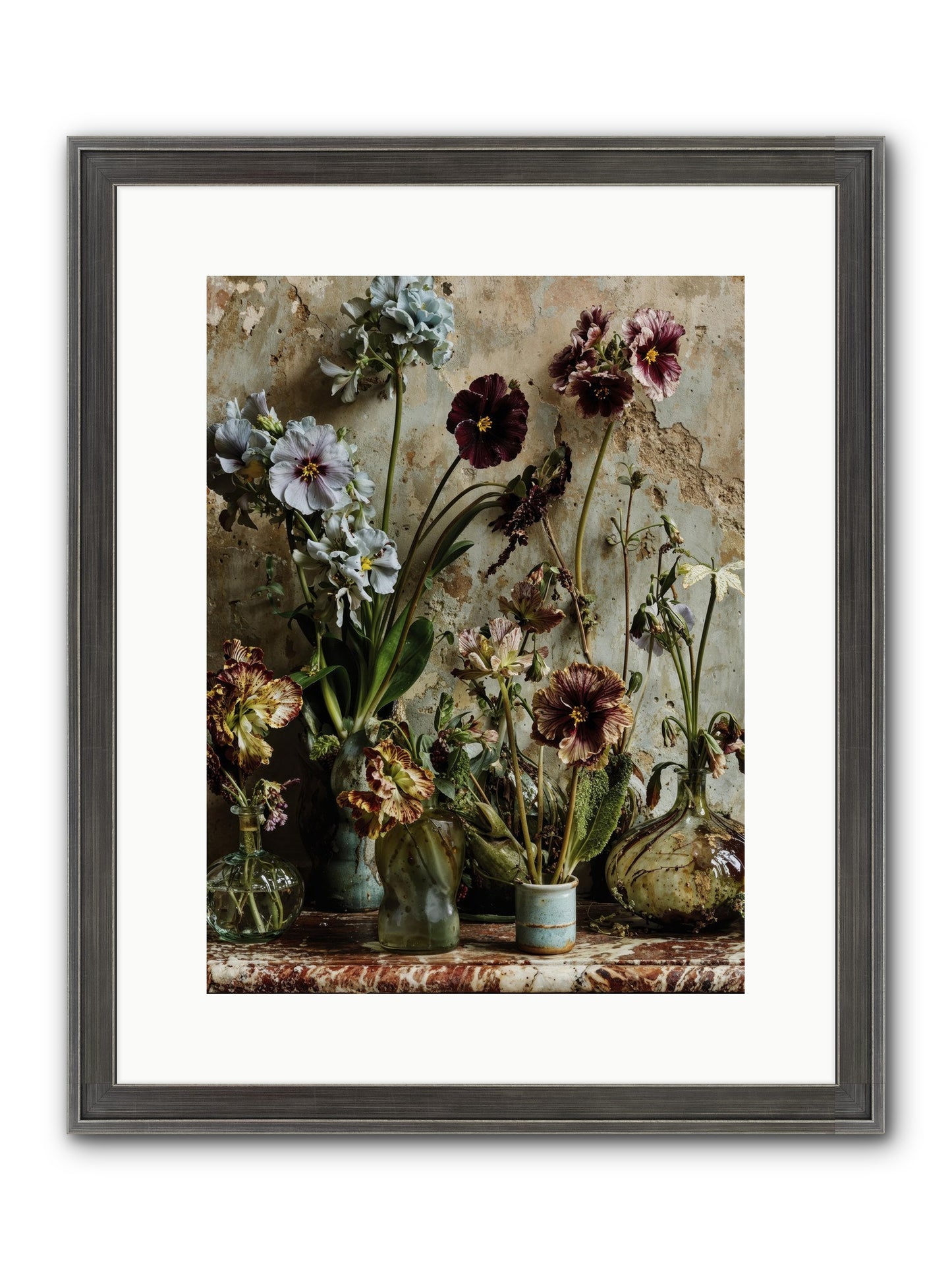 The Space Between Souls Framed Print - Slimwoods Black/Silver 12x16