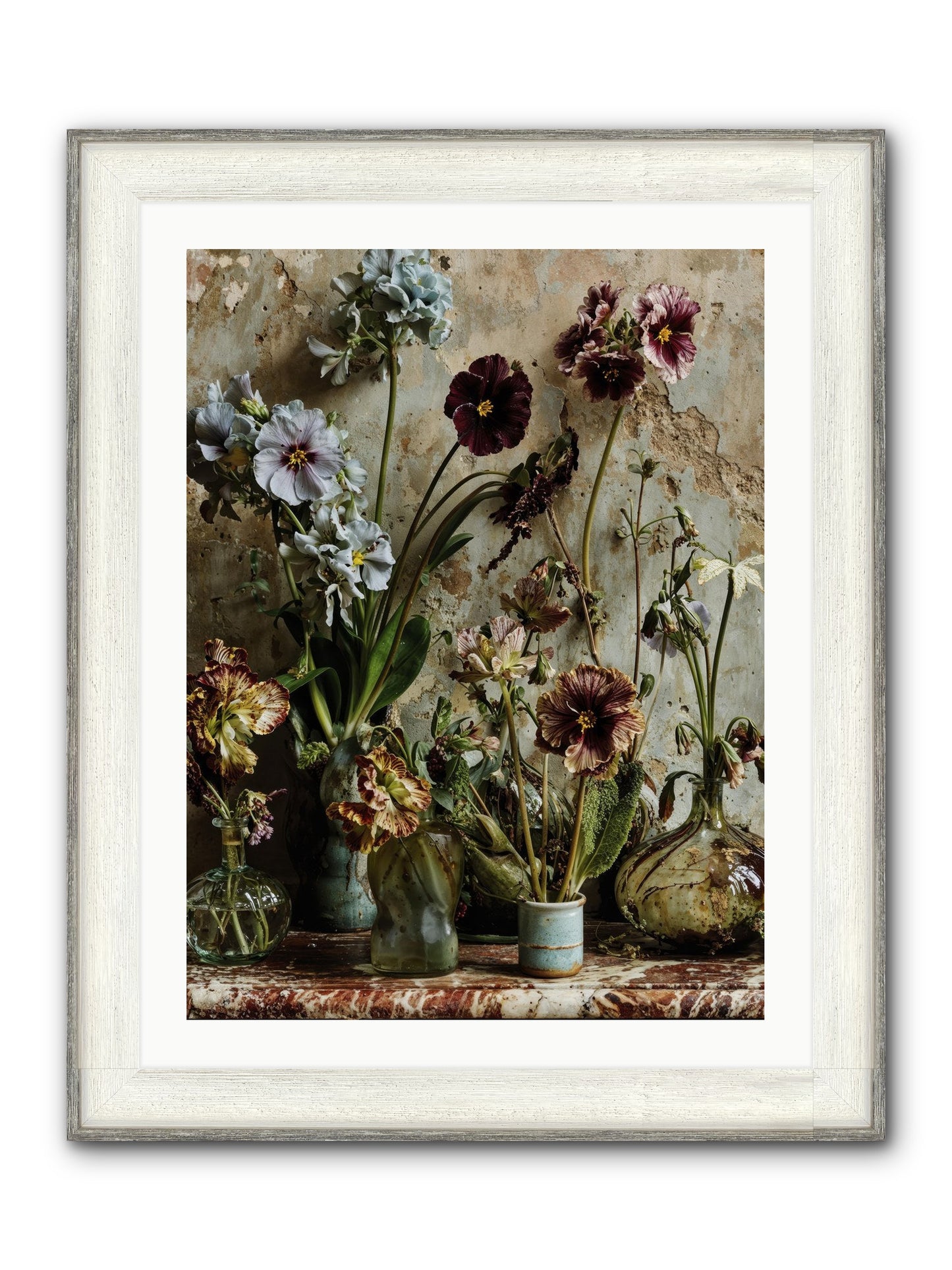 The Space Between Souls Framed Print - Driftwood White 24x32