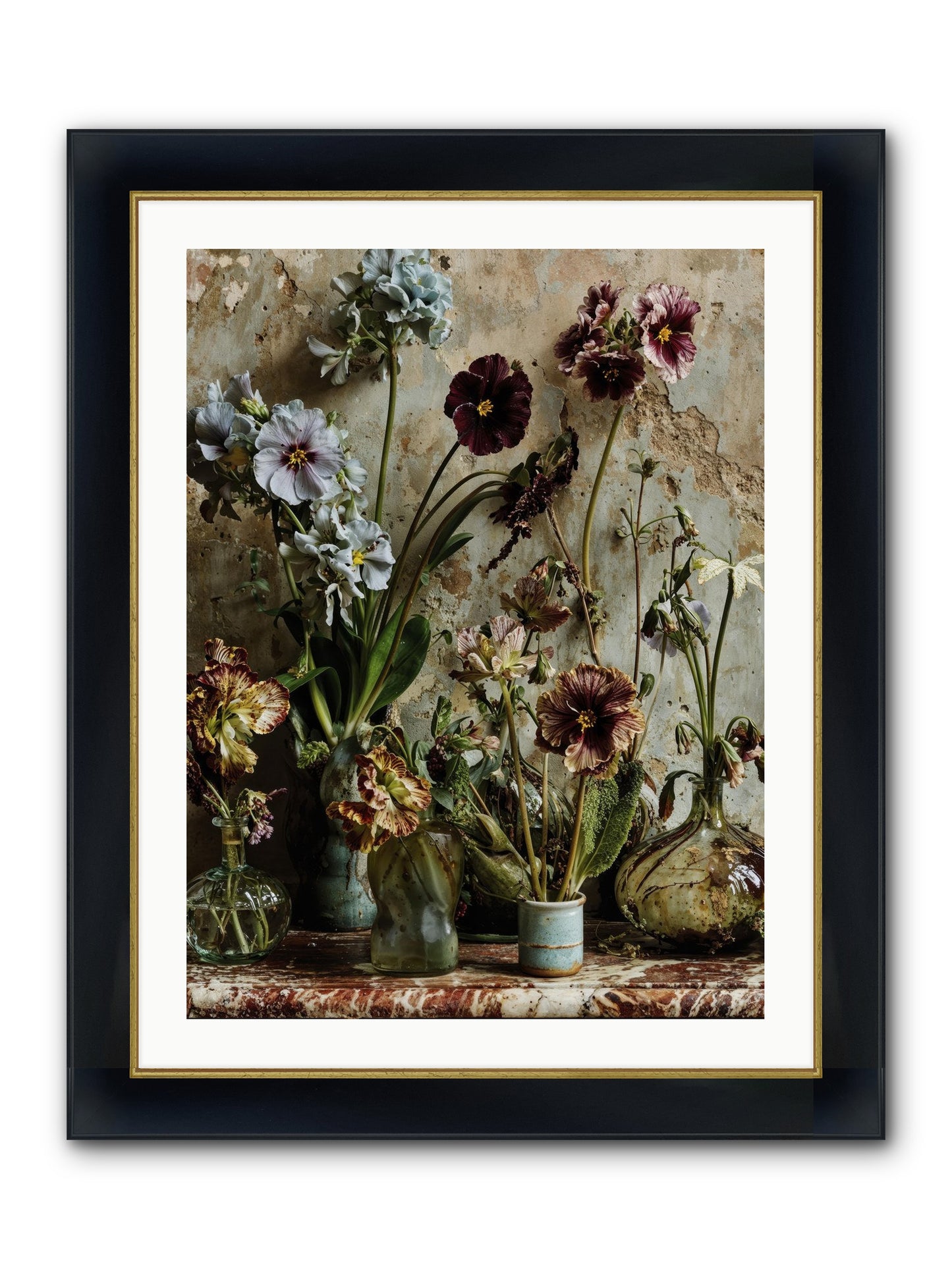 The Space Between Souls Framed Print - Wide Black w/Gold 24x32