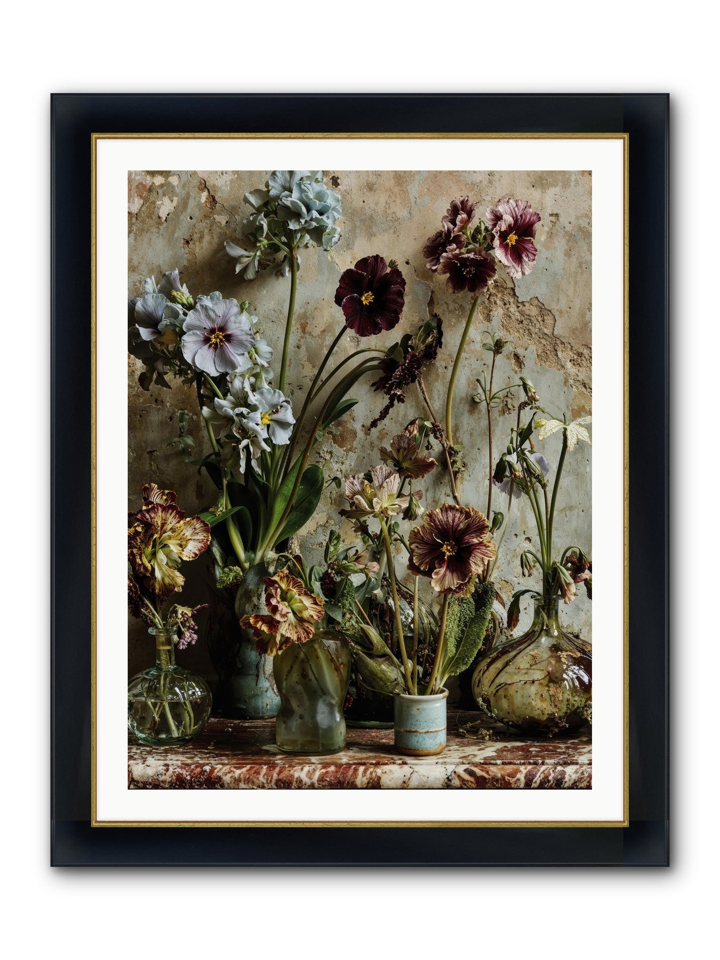 The Space Between Souls Framed Print - Wide Black w/Gold 30x40