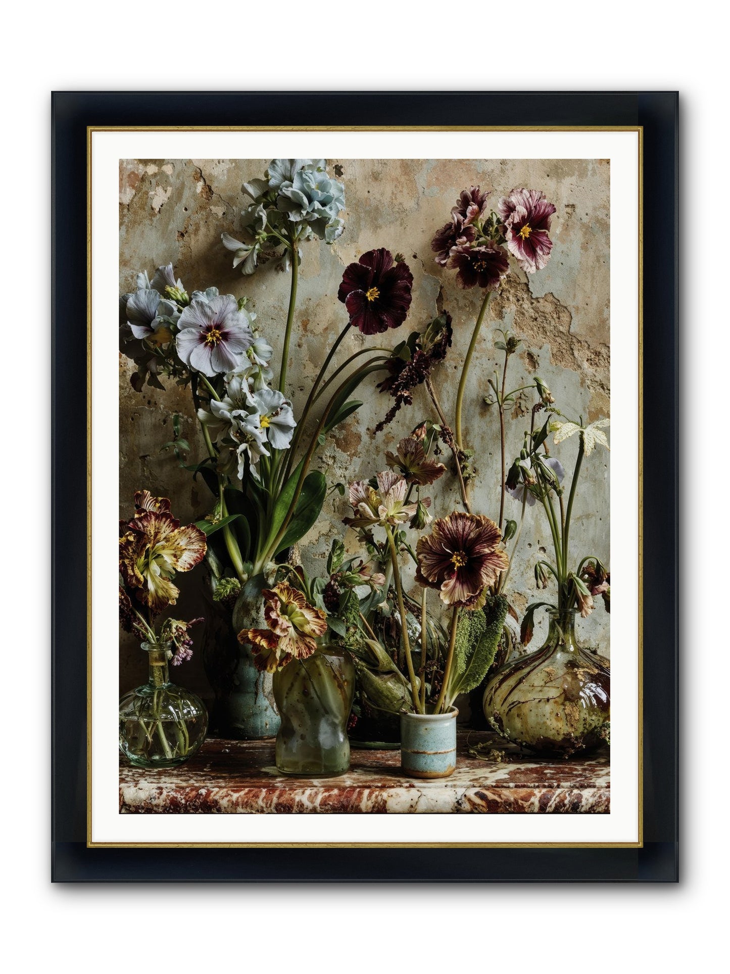 The Space Between Souls Framed Print - Wide Black w/Gold 36x48