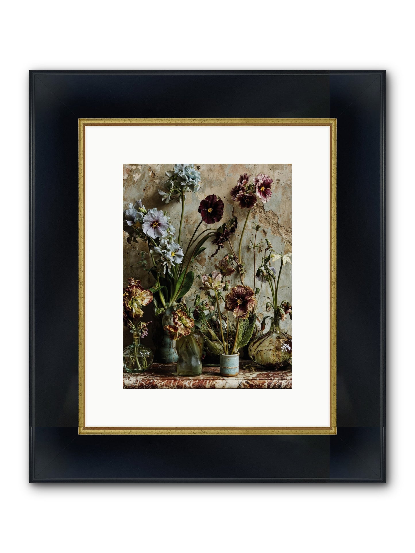 The Space Between Souls Framed Print - Wide Black w/Gold 9x12