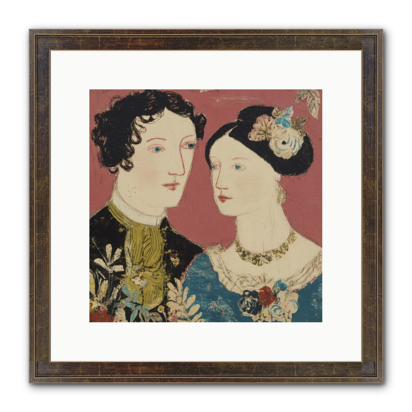 The Space We Share Framed Print - Slimwoods Black/Gold 12x12