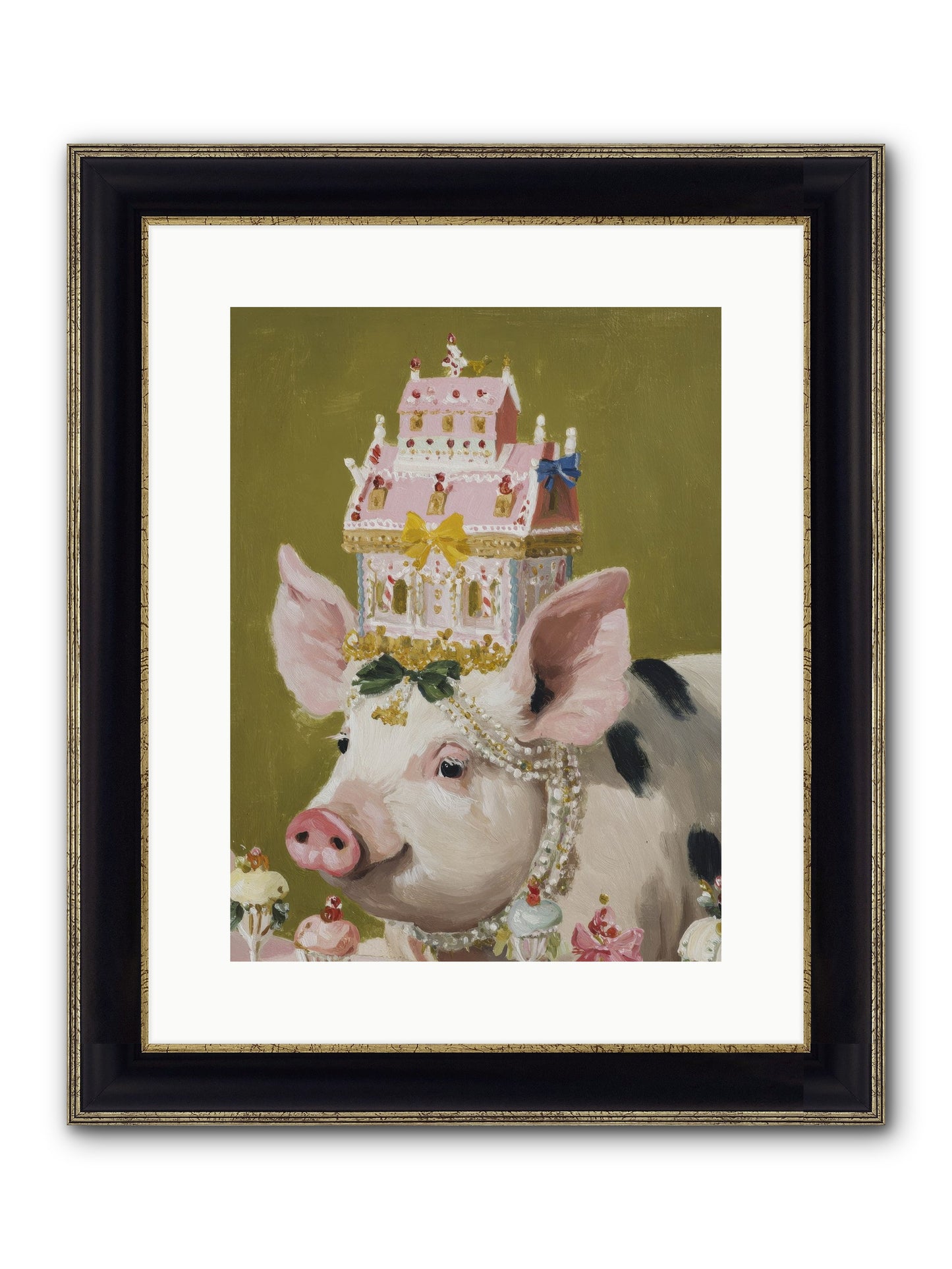 The Spellbinding Occasion Framed Print - Black & Gold 12x16