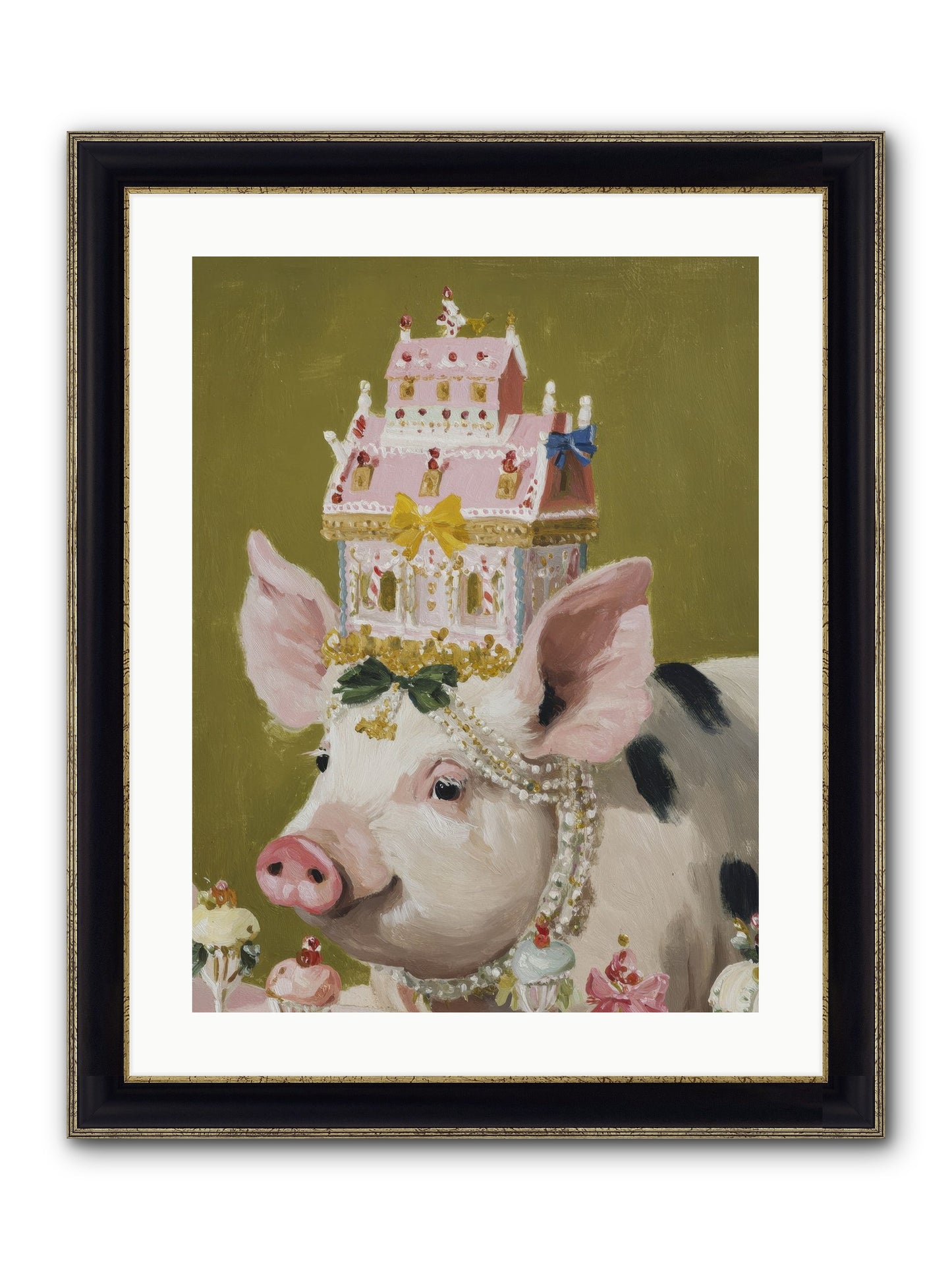 The Spellbinding Occasion Framed Print - Black & Gold 18x24