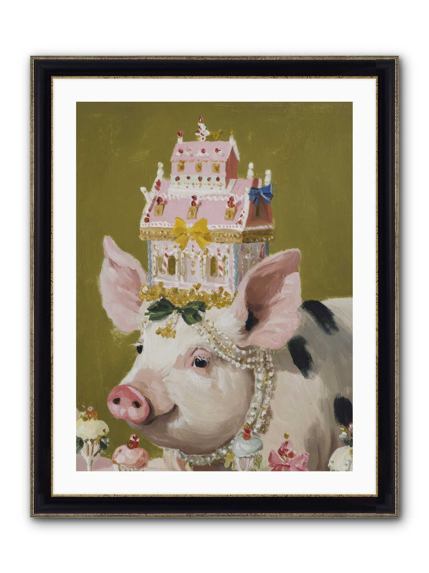 The Spellbinding Occasion Framed Print - Black & Gold 24x32
