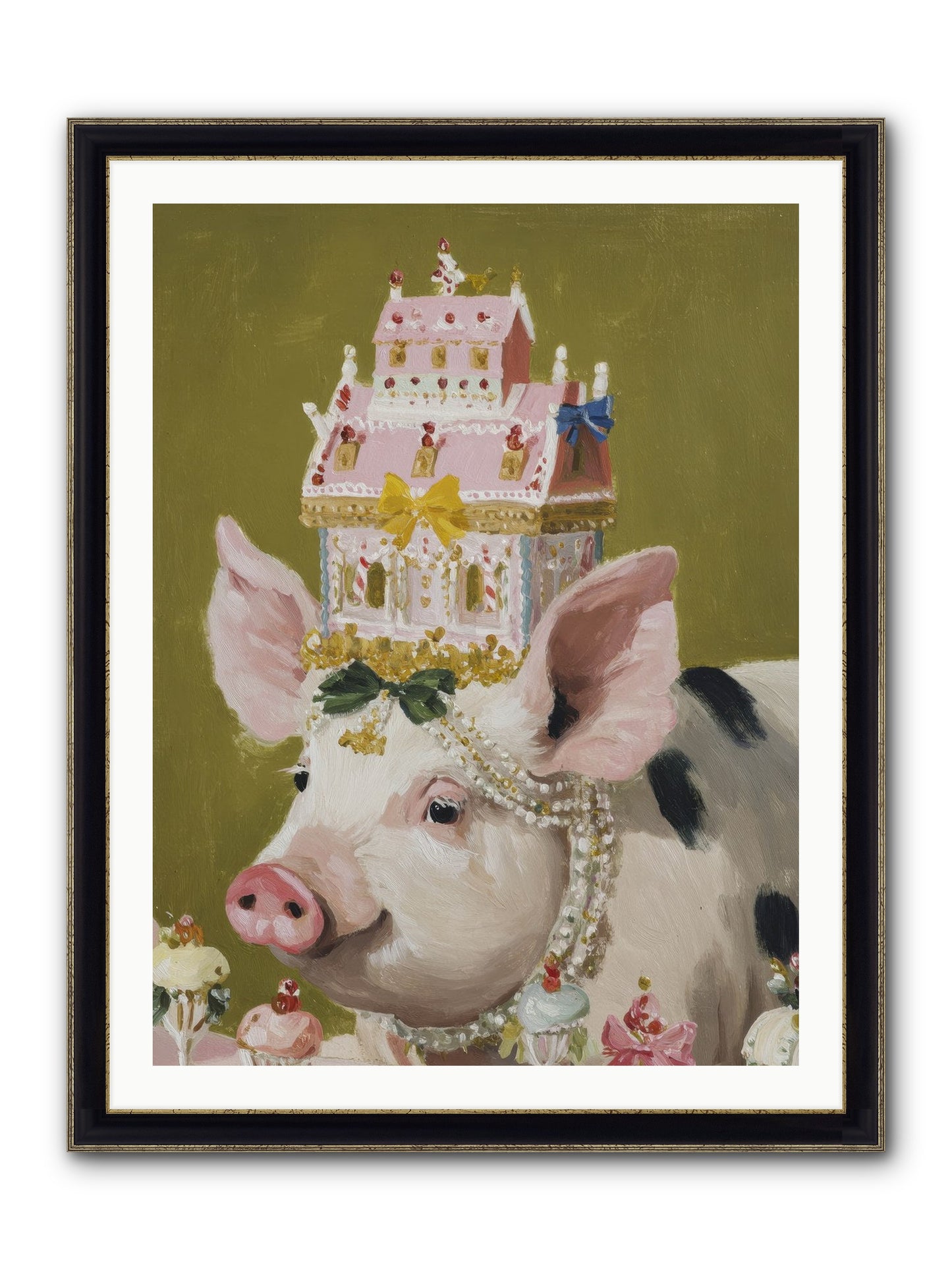 The Spellbinding Occasion Framed Print - Black & Gold 30x40