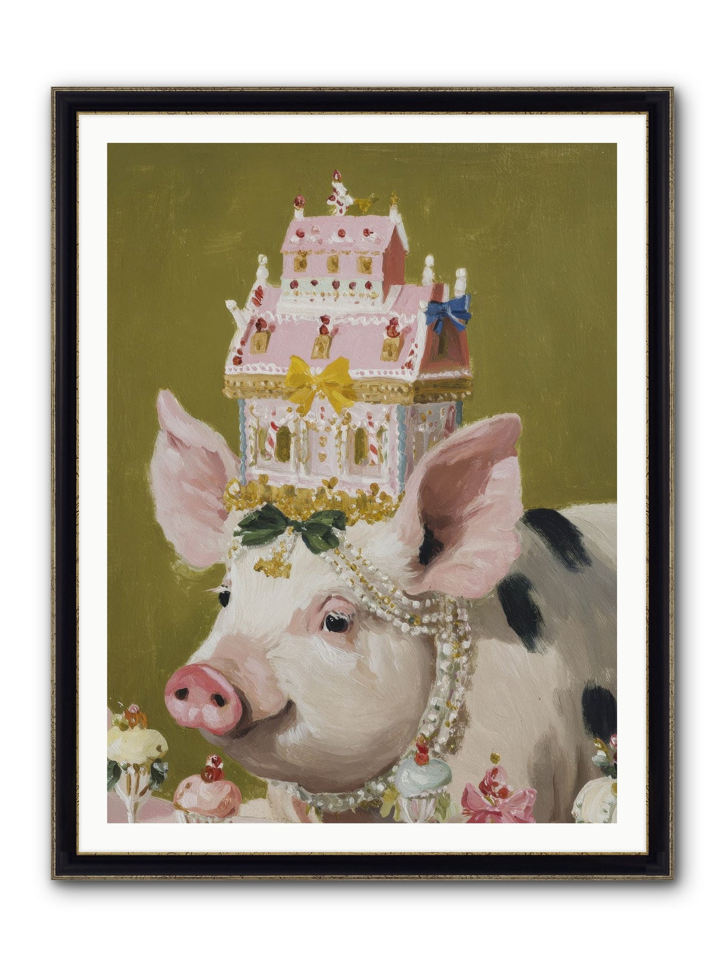 The Spellbinding Occasion Framed Print - Black & Gold 36x48