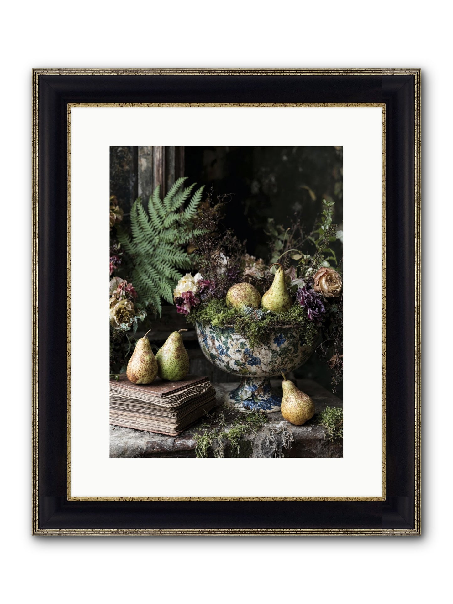 The Spirited Assembly Framed Print - Black & Gold 12x16