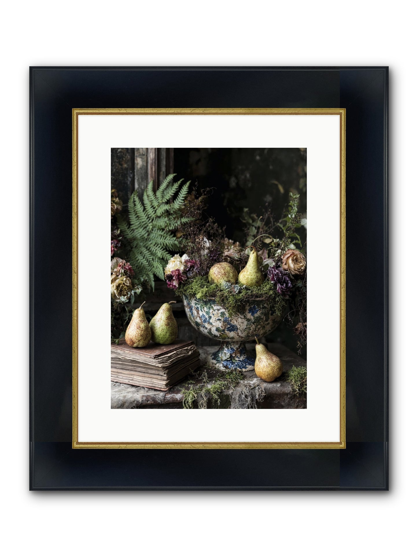 The Spirited Assembly Framed Print - Wide Black w/Gold 12x16